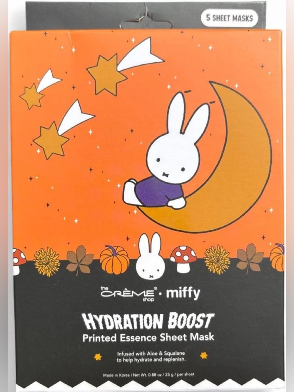 The Crème Shop x Miffy Hydration Boost Sheet Mask w/ Aloe & Squalene (5-Pack)